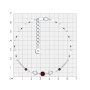 Браслет из серебра с гранатом и фианитами