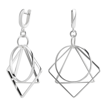 Серьги из серебра «Геометрия»