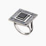 Кольцо из серебра с ониксом