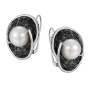 Серебряные серьги с жемчугом