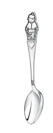 Серебряная ложка детская «Мальчик» с чернением