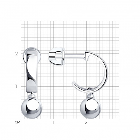 Серьги из серебра