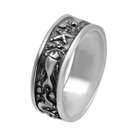 Кольцо из серебра «Океан»