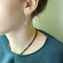 Серьги «Этника» из серебра с эмалью