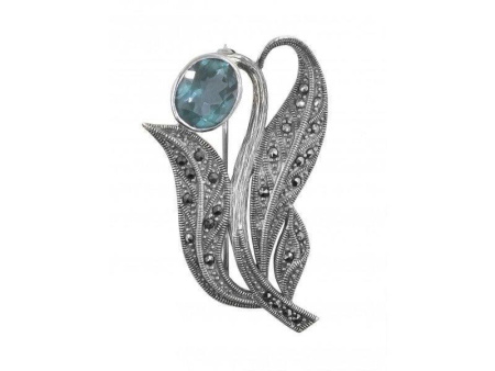 Брошь из серебра «Тюльпан»