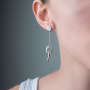 Серебряные серьги «На удачу»