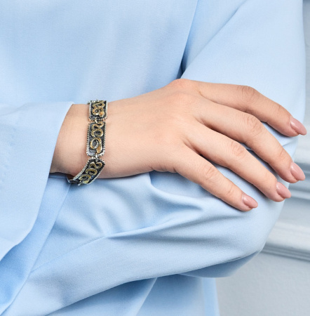 Браслет из серебра «Змея»