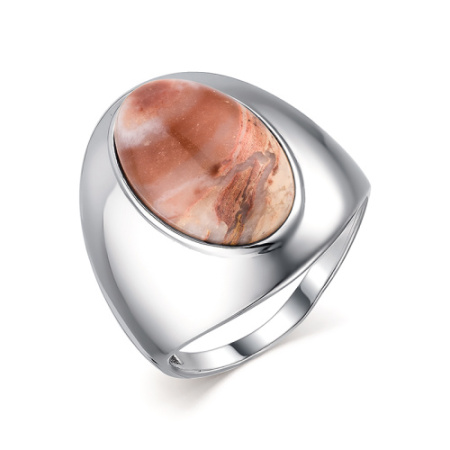 Кольцо из серебра с агатом