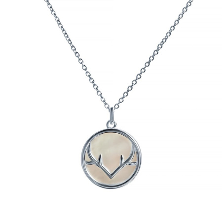 Колье из серебра с перламутром