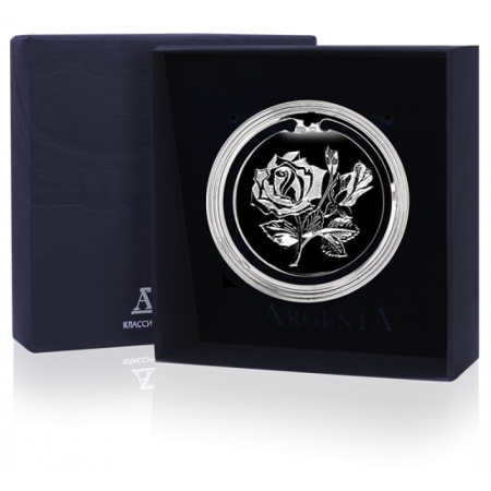 Серебряная закладка для книг «Цветок»