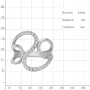 Кольцо из серебра с фианитами