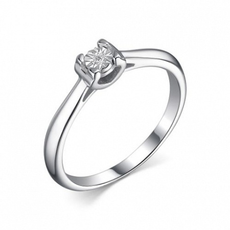 Серебряное помолвочное кольцо