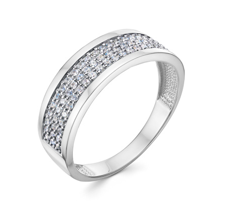 Серебряное кольцо с фианитами