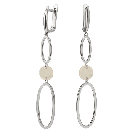 Серьги из серебра с перламутром