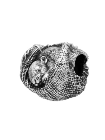 Шарм из серебра «Бурундук»