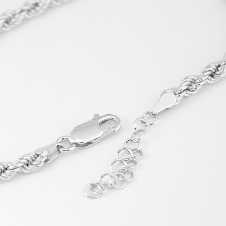 Браслет из серебра «Веревка»