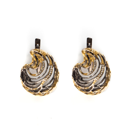 Серебряные серьги «Волна»