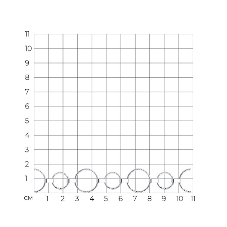 Браслет из серебра с алмазной гранью