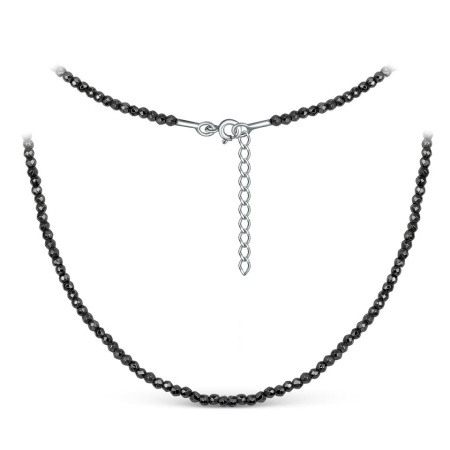 Серебряное колье с гематитом