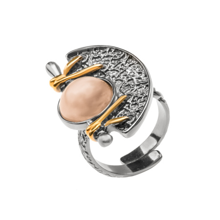 Кольцо из серебра с кварцем