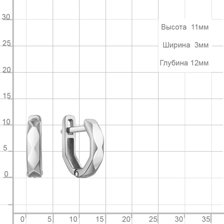 Серебряные серьги