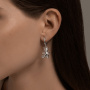 Серьги из серебра «Мишка»