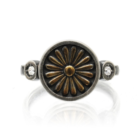 Кольцо из серебра с фианитом «Моя Япония»