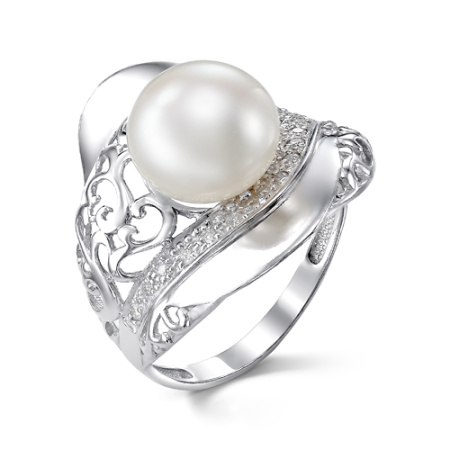 Серебряное кольцо с жемчугом