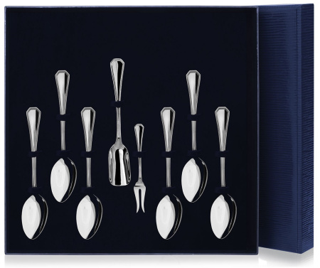 Серебряный набор для десерта «Элегант» №2