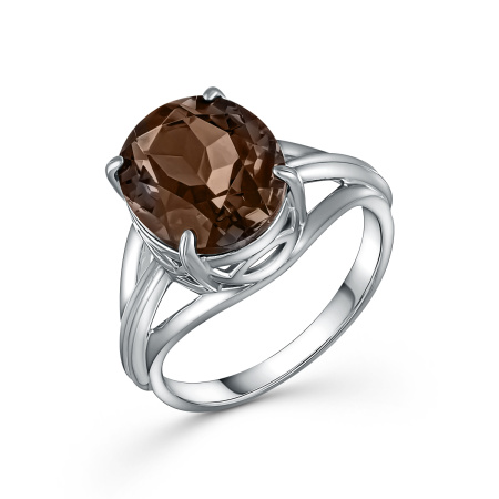 Кольцо из серебра с раухтопазом