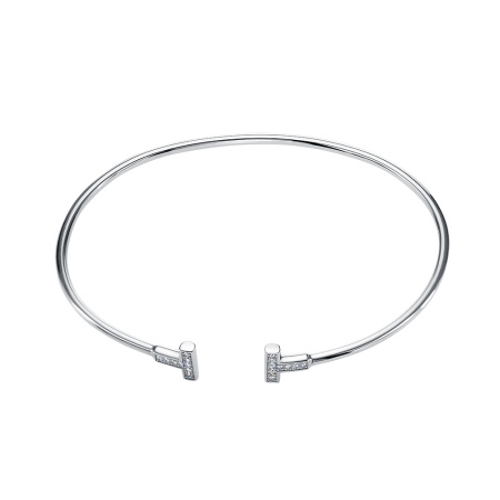 Серебряный браслет с фианитами