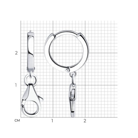 Серьги из серебра SOKOLOV