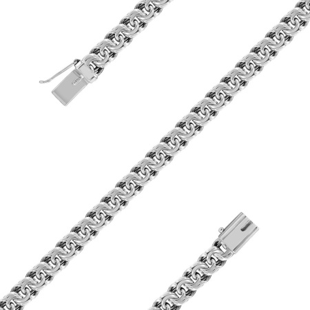 Браслет из серебра «Бисмарк»