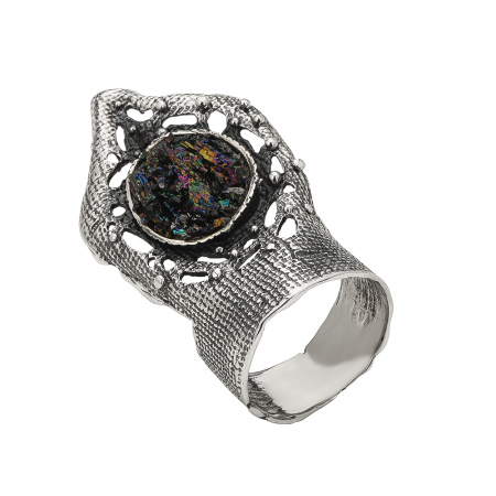 Кольцо серебряное «Королева леса»