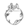 Серебряная брошь «Чертополох»