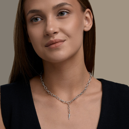 Серебряное колье