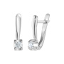 Серьги из серебра с бриллиантами