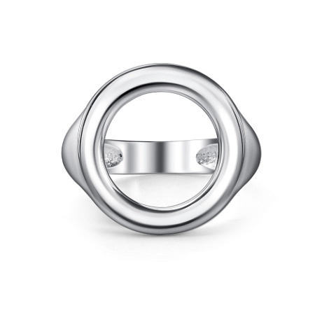 Кольцо из серебра «Круг»
