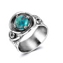 Кольцо из серебра с бирюзой