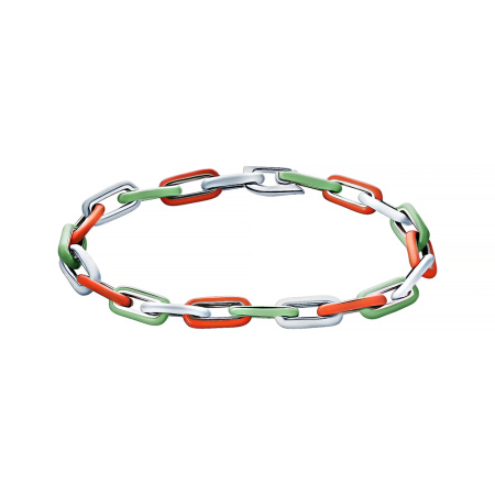 Серебряный браслет с эмалью