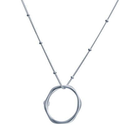 Колье из серебра «Круг»
