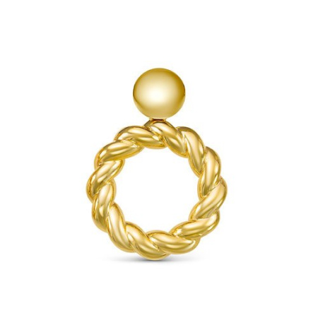 Серебряная подвеска с позолотой