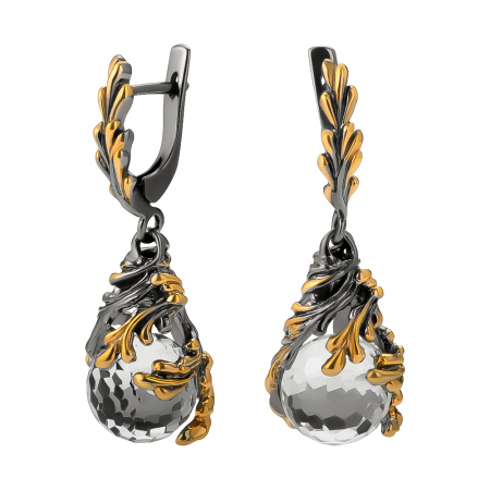 Серебряные серьги «Брызги»