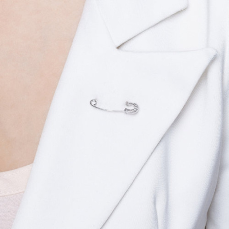 Булавка из серебра «Подкова»