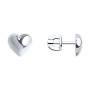 Серьги-пусеты из серебра Sokolov «Сердце»