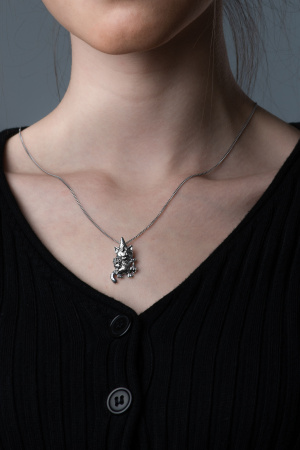 Подвеска из серебра «Поздравляю»