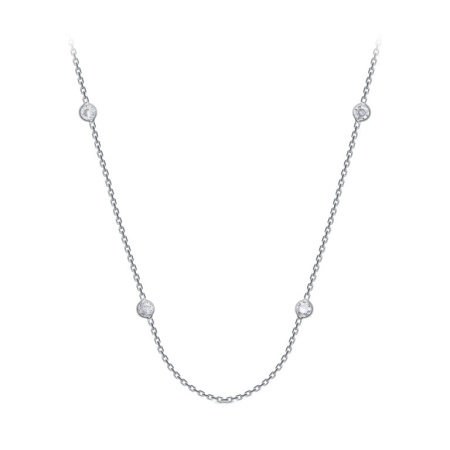 Колье из серебра с фианитами