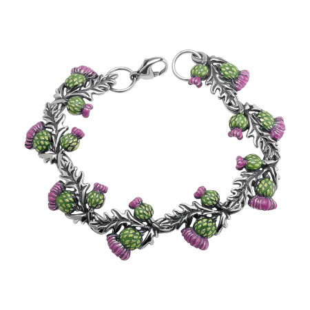 Браслет из серебра «Чертополох»