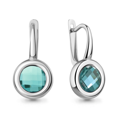 Серьги из серебра с нанотурмалинами