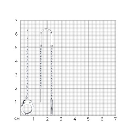 Серьги из серебра «Наручники» Sokolov